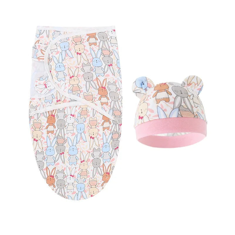Cartoon Print Cotton Swaddle
