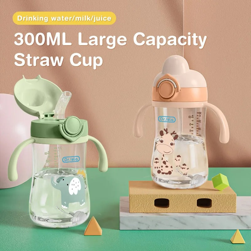 Baby Training Feeding Cup w/ Straw