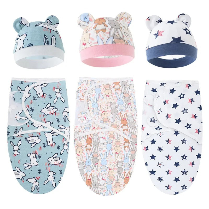 Cartoon Print Cotton Swaddle