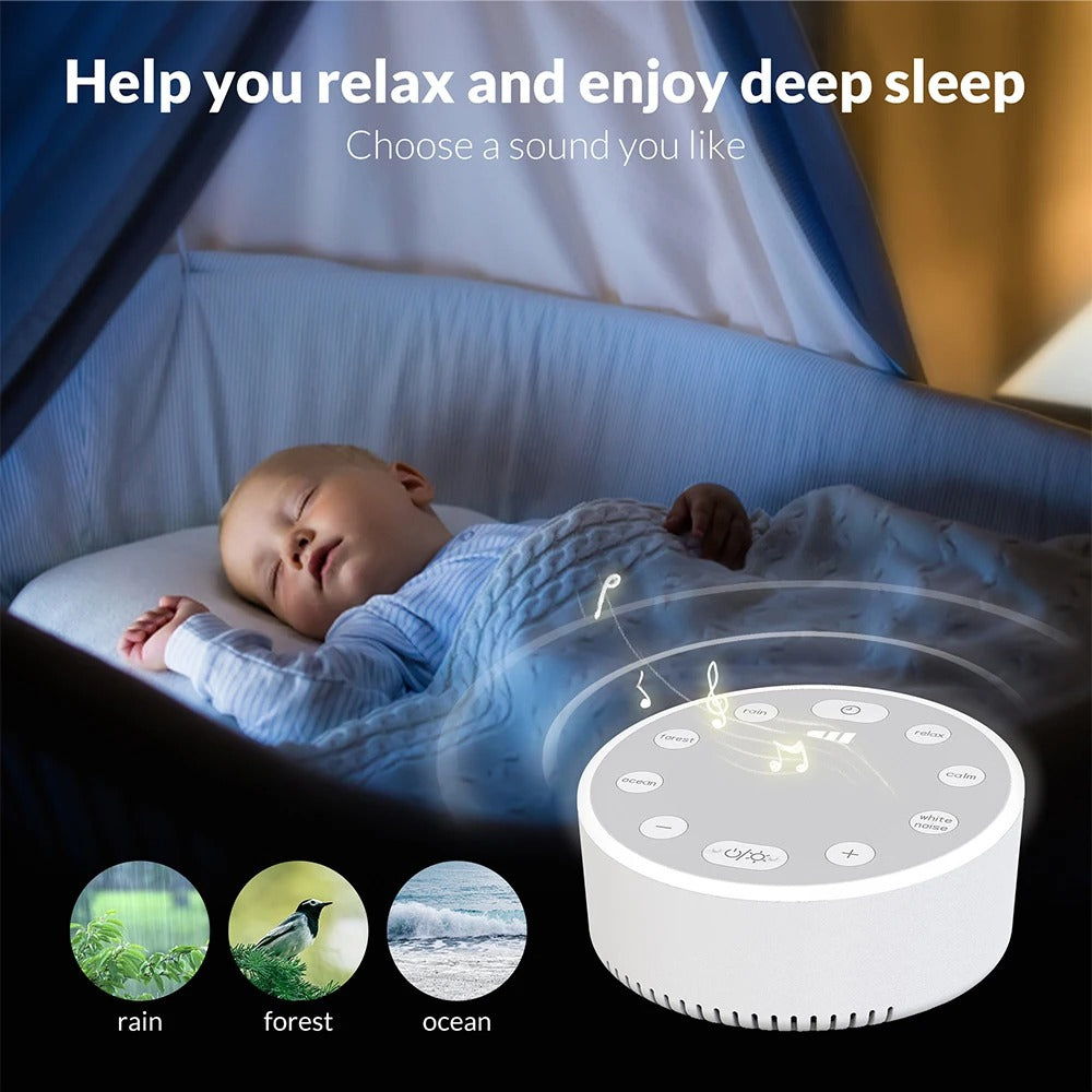 White Noise Machine Portable Baby Sleep Machine
