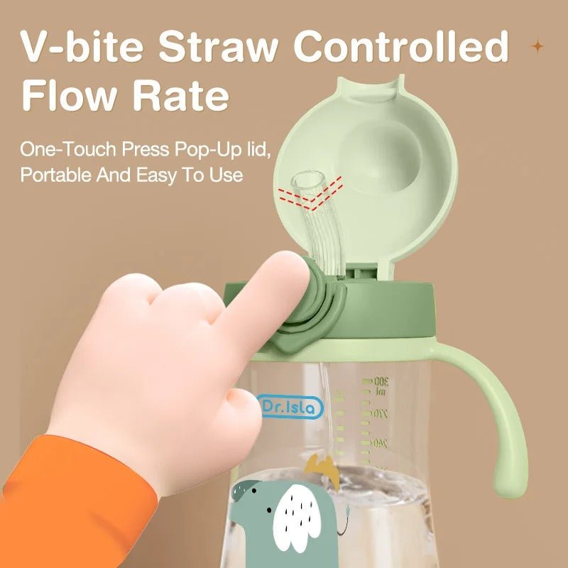 Baby Training Feeding Cup w/ Straw