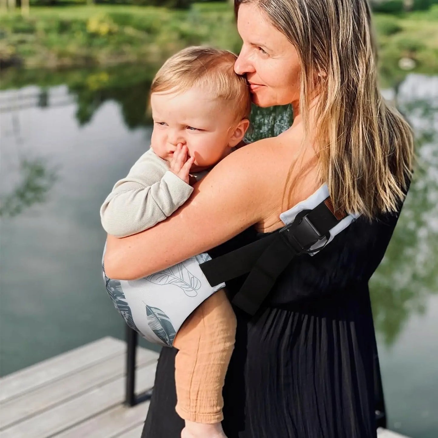 Soft Single Sling Baby Carrier w/ Waist Stool