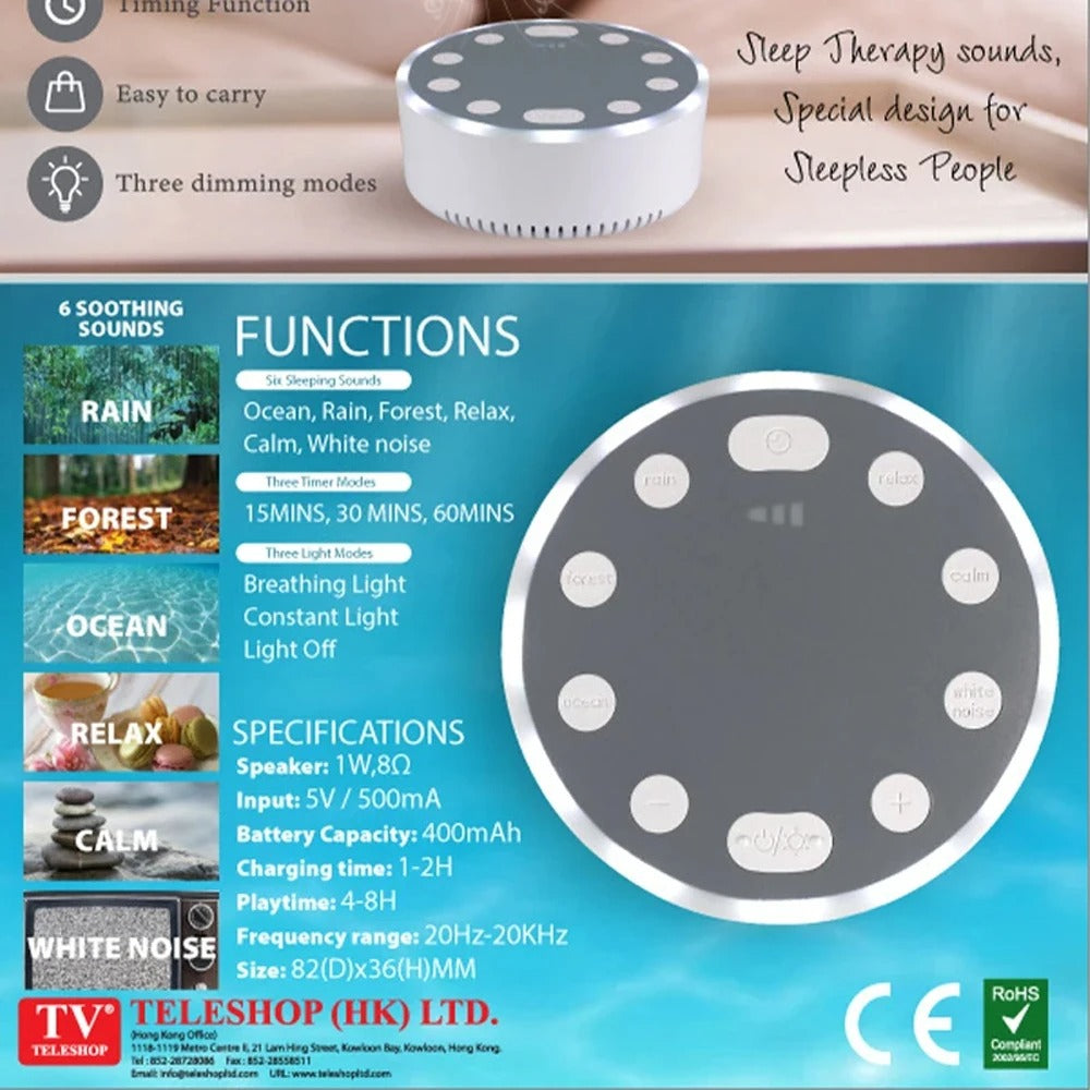 White Noise Machine Portable Baby Sleep Machine
