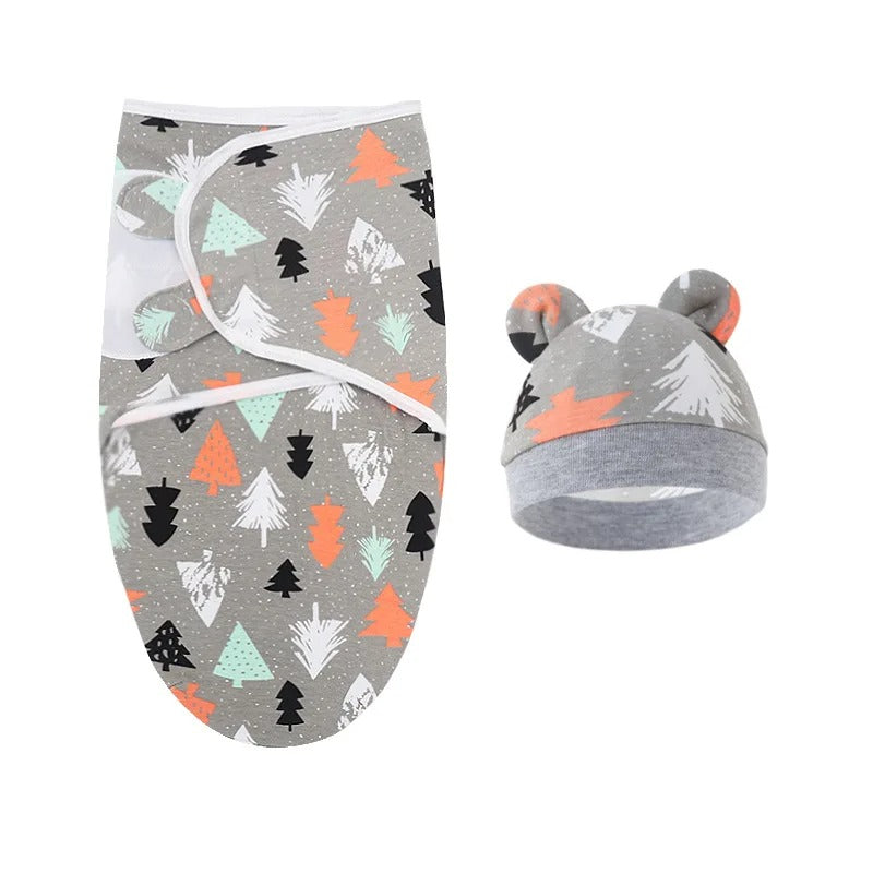 Cartoon Print Cotton Swaddle
