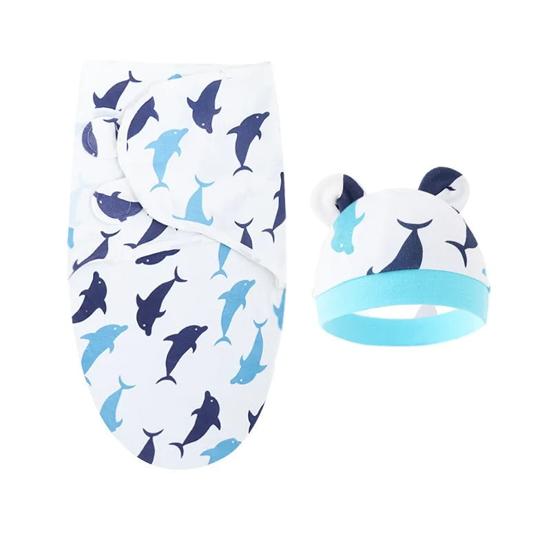 Cartoon Print Cotton Swaddle