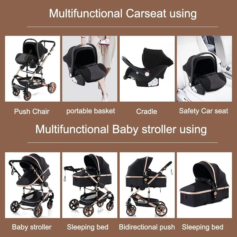 Luxurious 3 in 1 Baby Carriage