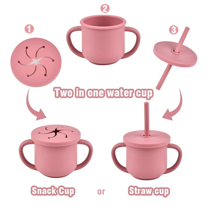 9PCs Baby Training Silicone Dining Set