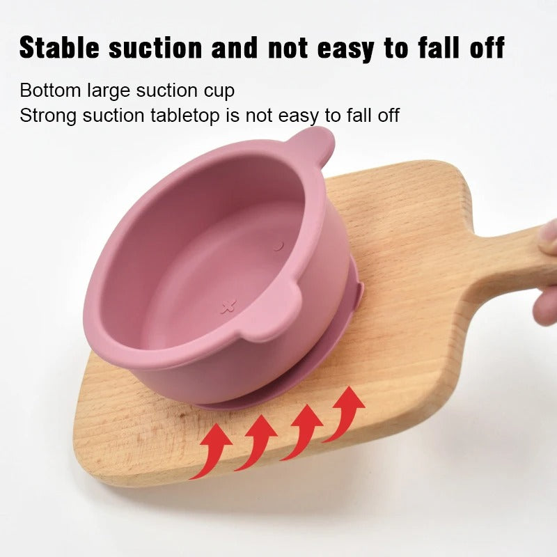 9PCs Baby Training Silicone Dining Set