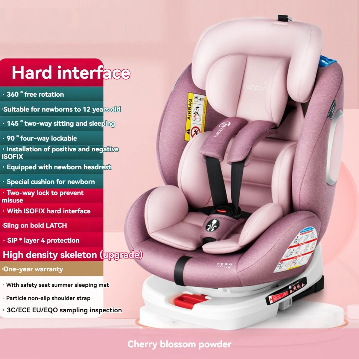 Reclining 360 Safety Seat w/ Sun Shade