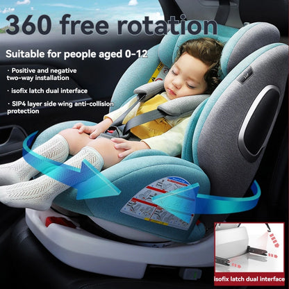 Reclining 360 Safety Seat w/ Sun Shade