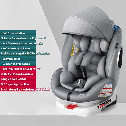Reclining 360 Safety Seat w/ Sun Shade