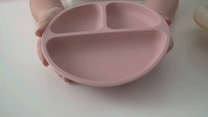 3PCs Baby Training Silicone Dining Set